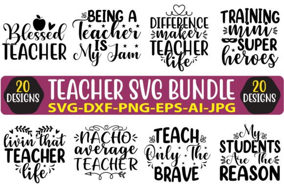 A Designer's Review of Teacher SVG Bundle Vol. 7