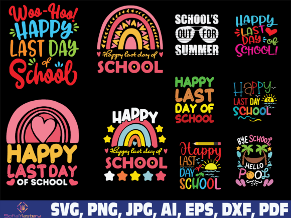 A Professional Look at the Summer Happy Last Day of School Embroidery Design