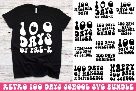 A Retro 100 Days School Design for Modern Embroidery