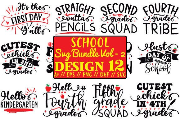 School SVG Bundle Vol. 2: A Designer's First Impression